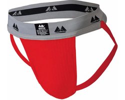 MM Sports Original Edition Swimmer/Jogger Jockstrap 2 inch Red - MAAT L - Heren Ondergoed - Jockstrap voor Man - Mannen Jock
