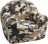 KidZ ImpulZ - Peuterstoeltje - Kinderfauteuil - Kinderstoel - Kinderzetel - Kindersofa - Kraamcadeau - Camouflage - 0 tot 5 jaar - stoer