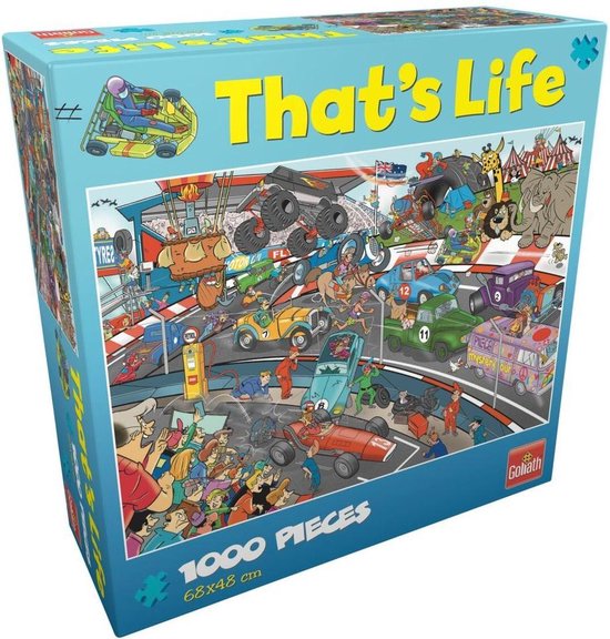 That's Life Puzzel-Car Race Auto Race -Puzzel 1000 stukjes-voor tieners en volwassenen -