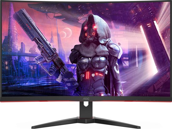 Wijzerplaat hout wolf AOC C32G2AE - Curved Gaming Monitor - 165hz - 32 inch | bol.com