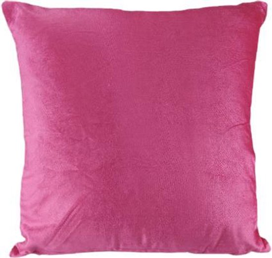 Dutch Decor sierkussenhoes ELLY - Roze / Beige - 45 x 45 cm - Polyester - Vierkant