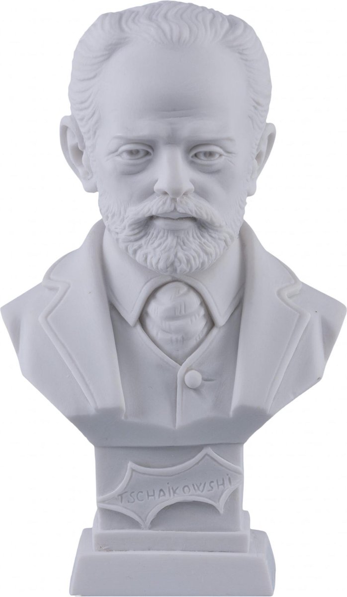 Albast borstbeeld Tsjaikovski - 11 cm