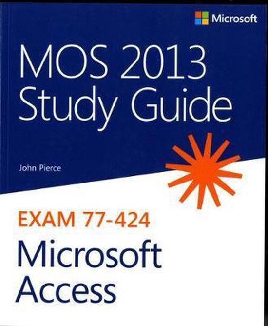 Mos 2013 Study Gde For Microsoft Access - cover