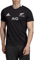 adidas Sportshirt - Maat S  - Mannen - zwart,wit
