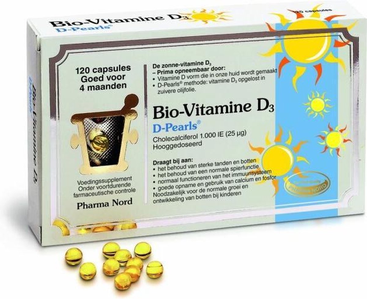 Ontslag bedreiging Werkgever Pharma Nord Bio Vitamine D3 - 120 Capsules - Vitaminen | bol.com
