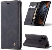 Portemonnee Hoesje Samsung Galaxy M31 | Retro Wallet Case | CASEME | Zwart