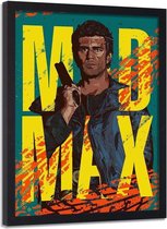 Foto in frame , Mad Max , 70x100cm , Filmposter geel groen oranje , wanddecoratie , Premium print