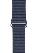 Apple Watch Leather Loop - 44mm - Diver Blue - Large - voor Apple Watch SE/5/6