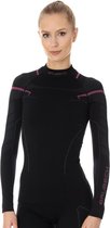 Brubeck Thermoshirt Dames met Nilit® Innergy - Zwart/Roze - L