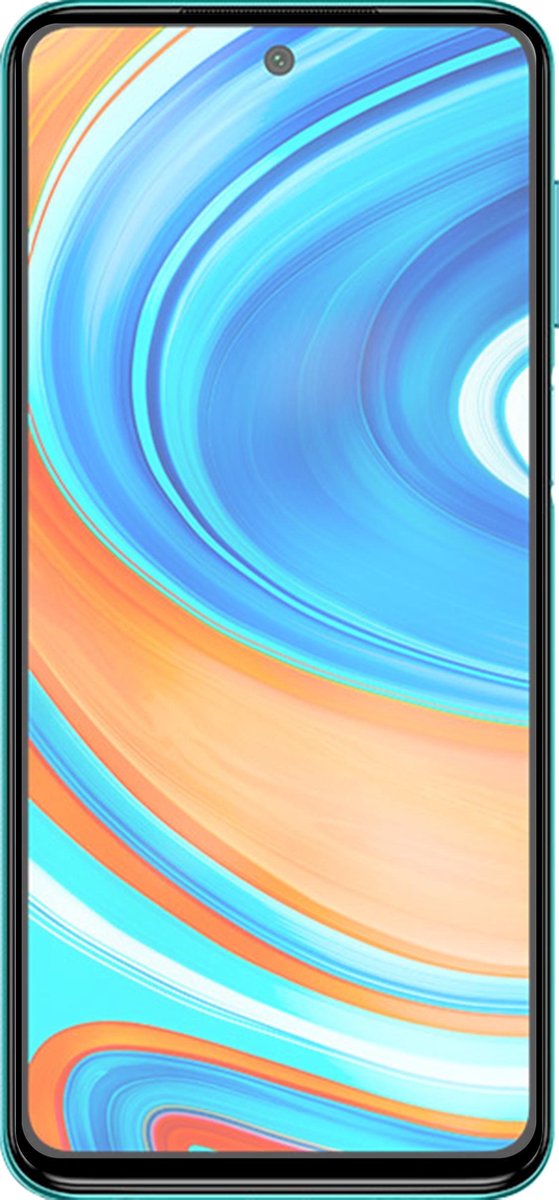 Azuri Tempered Glass flat RINOX ARMOR  - zwart frame - Xiaomi Redmi Note 9 Pro FG