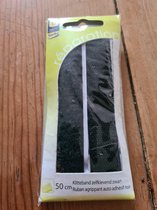 50cm Klitteband zelfklevend zwart Sorbo
