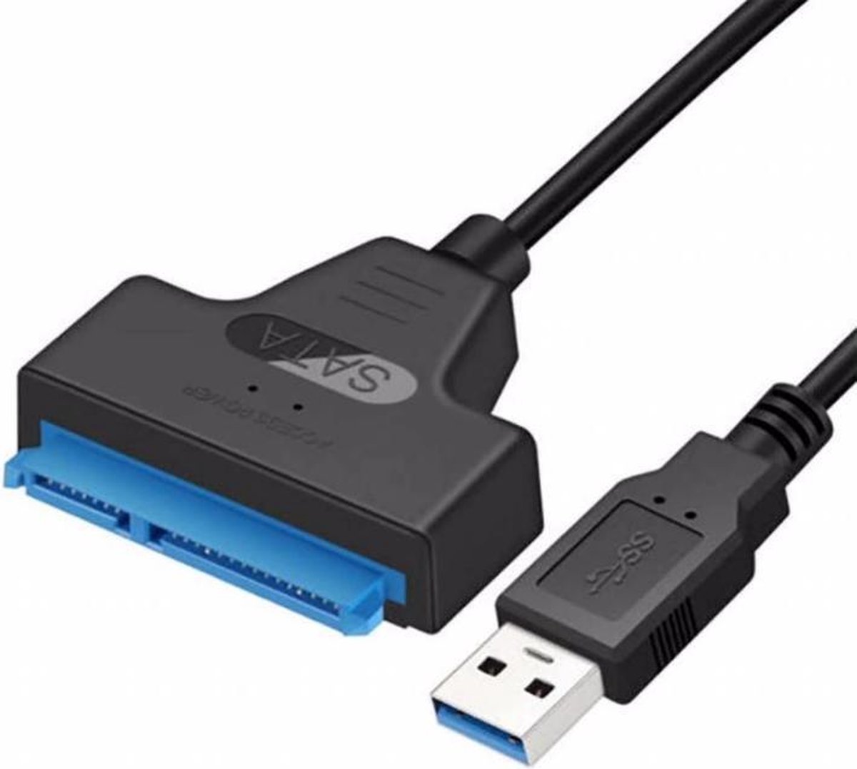 SATA III naar USB 3.0 kabel Adapter - 2.5 inch HDD en SSD Harde Schijf Compatible - Tot 6 Gbps Overdrachtssnelheid - Zwart