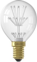 CALEX - LED Lamp - Kogellamp P45 - E14 Fitting - 1W - Warm Wit 2100K - Transparant Helder - BSE