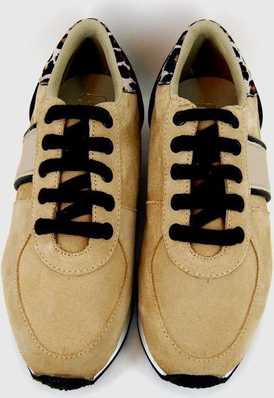 Stravers - Maat 33 Stijlvolle Sneakers Dames Beige Kleine Maten Platte  Damesschoenen | bol.com
