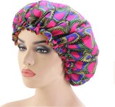 Slaapmuts – Hair Bonnet – Haar bonnet van Satijn – Satin bonnet – Satijnen slaapmuts – Nachtmuts voor krullen – Slaapmuts voor krullen – Haarverzorging - Haarbeschermer