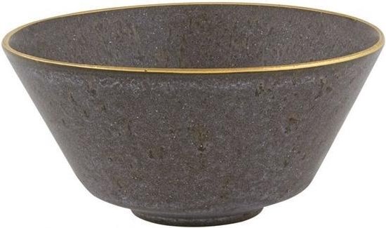 Vista Alegre Gold stone Set 6 Kom 16 cm Zwart Goud Stoneware 621427