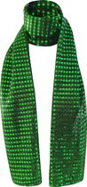 Pailletten sjaal - Groen - Disco - Glitter