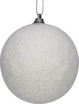 Dickensville Kerstballen Sneeuwbal 8 Cm Foam Wit 4 Stuks
