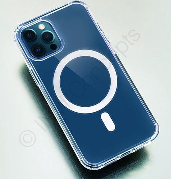 Transparant telefoonhoesje met ring/draadloos opladen voor Apple... | bol.com
