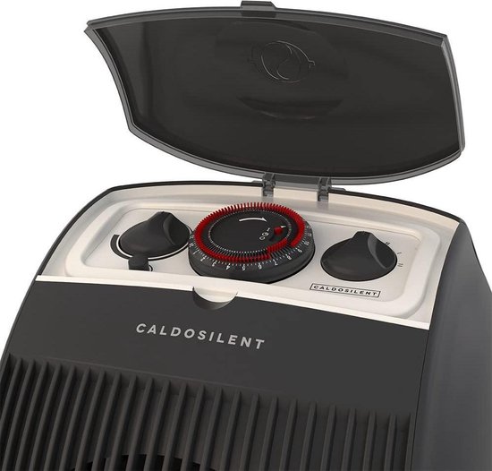 Transparant Frons dump Ventilator kachel 2400W - badkamer IP21 - 24u timer | bol.com