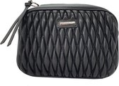 David Jones Dames Schoudertas Klein - Zwart - Kwaliteit - Kleine Schoudertas - Clutch - Crossbody Tas