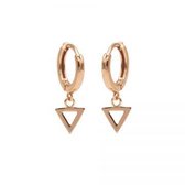 Karma hinged hoops symbool open triangle rosé gold M1914HIN