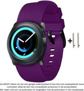 Paars Siliconen Bandje voor 20mm Smartwatches (zie compatibele modellen) van Samsung, Pebble, Garmin, Huawei, Moto, Ticwatch, Seiko, Citizen en Q – 20 mm purple rubber smartwatch s