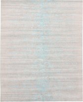 Shangri La Aqua Azul Vloerkleed - 60x90  - Rechthoek - Laagpolig Tapijt - Landelijk - Beige, Blauw