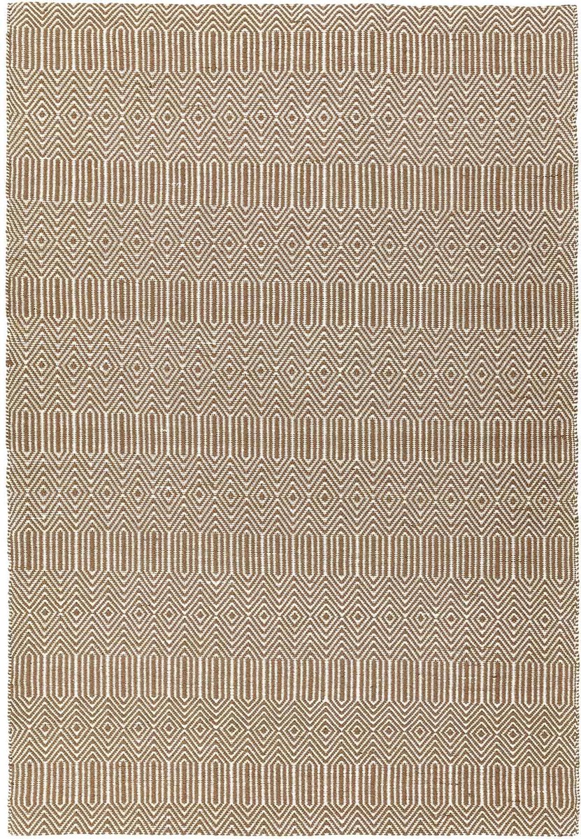 Easy Living - Sloan-Taupe Vloerkleed - 160x230  - Rechthoek - Laagpolig Tapijt - Modern - Taupe, Wit