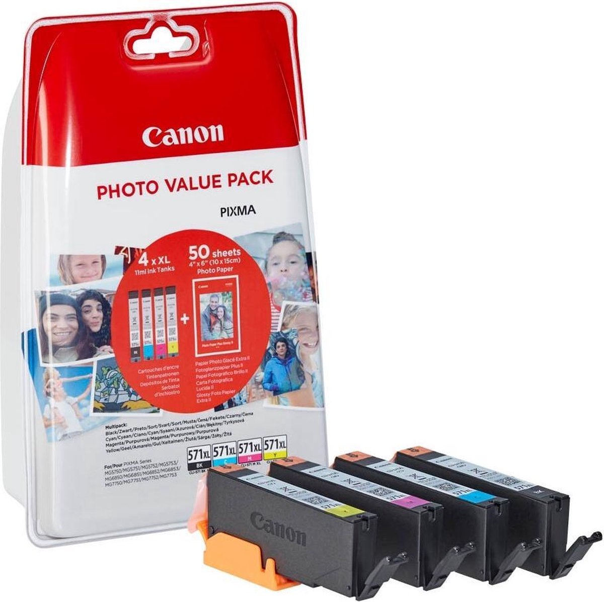 Canon PGI-570XL/CLI-571 PGBK cartouche d'encre 5 pièce(s) Original Noir,  Cyan, Magenta, Jaune au meilleur prix