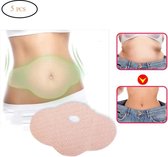 Sliming patch set- Afslankpleisters geschikt voor buik en taille- afslanken- belly- 5 stuks