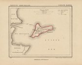 Historische kaart, plattegrond van gemeente Marken in Noord Holland uit 1867 door Kuyper van Kaartcadeau.com