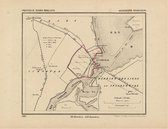 Historische kaart, plattegrond van gemeente Spaarndam in Noord Holland uit 1867 door Kuyper van Kaartcadeau.com
