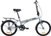 TimeCares Vouwfiets  - 20 Inch - Zilver - Unisex - Lichte Fiets - Herenfiets - Damesfiets