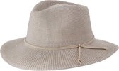 Chapeau de voyage Fedora pour femme avec protection UV UPF50 + soleil - Gilly by House of Ord - Taille: 58cm - Couleur: Pierre