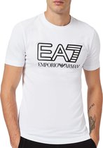 EA7 T-shirt - Mannen - wit,zwart
