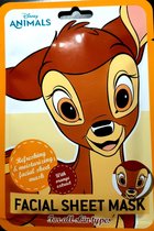 Bambi - Disney Animals - facial sheet mask - gezichtsmasker - alle huidtypes - tissue masker met sinaasappel extract