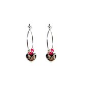 little heart hoops - zilver