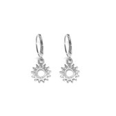 open sun earrings - zilver
