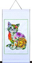 DD17.005 Diamond Dotz® - 41,4x61,2cm Flower Puss Scroll