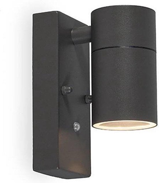 zwart Publiciteit Bezit Lamponline Buitenlamp Sense incl. LED 1 lichts dag nacht sensor Antraciet |  bol.com