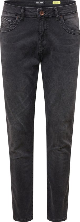 Heren spijkerbroek in regular fit met een grijze wassing en CARS JEANS logo.