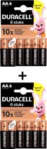Duracell AA 12-Pack Alkaline Batterijen (12 stuks)