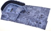 Overhemd Print Blauw  (215138 - 33)