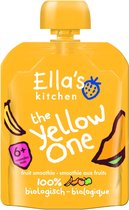 Ella's kitchen Knijpzakje Fruit Smoothie 6+ m Banaan Appel Passievrucht Abrikozen 90 gr - 6x 90 gr - Voordeelverpakking