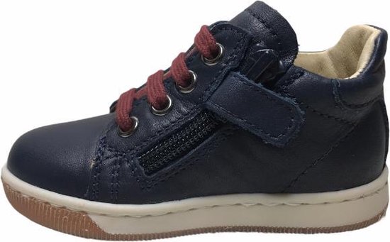 Baskets lacées à glissière Falcotto Antares navy bordo taille 20