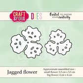 CW040 cutting dies Jagged flower - 3