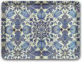 Dienblad, MIDI 27x20 cm, Delfts Blauw, Faience patroon