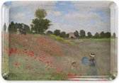 Plateau, Mini, 21 x 14 cm, Monet, Champ de coquelicots