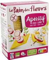 Pain Des Fleurs Aperitif crackers kokos / curry 150 gram